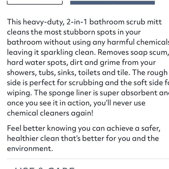 Norwex Bathroom Scrub Mitt Blue NWOT - Picture 7 of 10